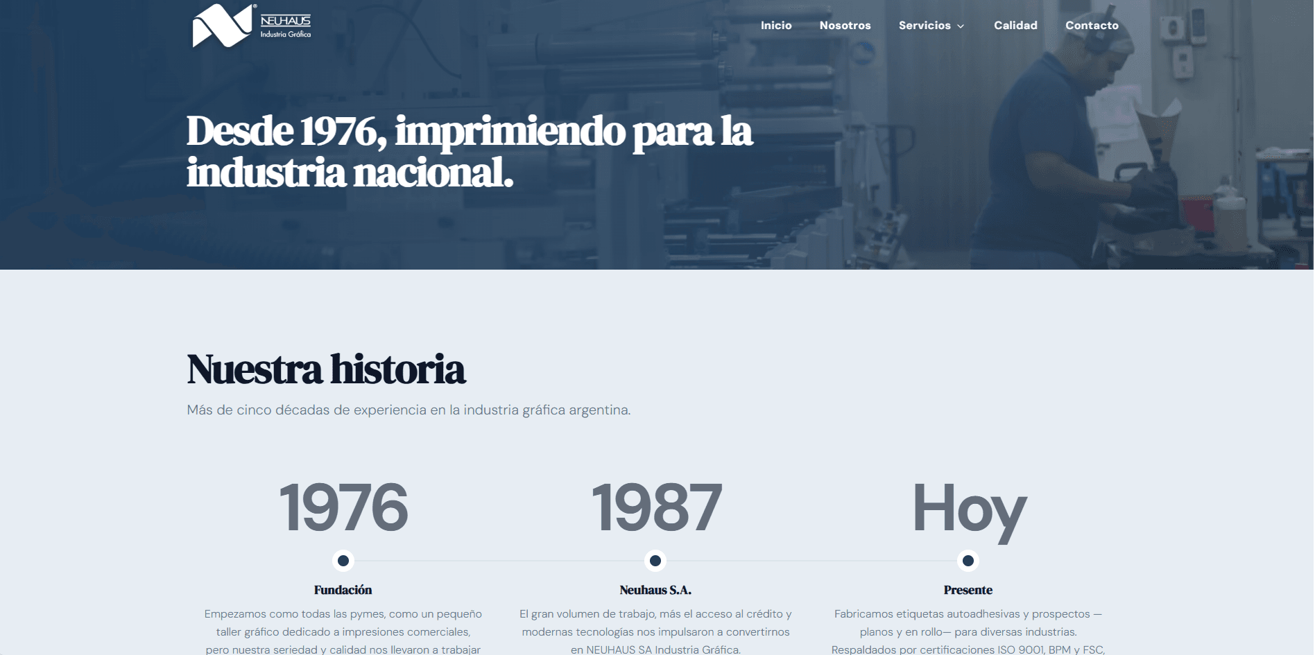 Servicios: prospectos e impresos y etiquetas autoadhesivas.