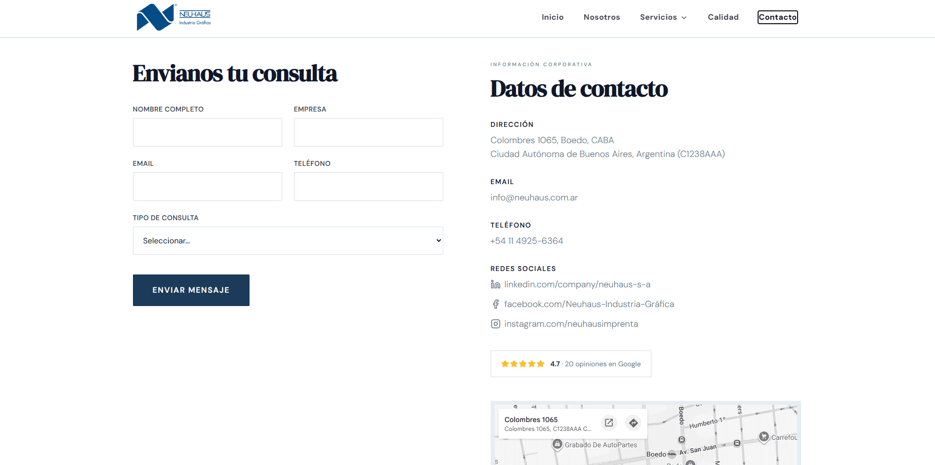 Neuhaus S.A. — Industria Gráfica