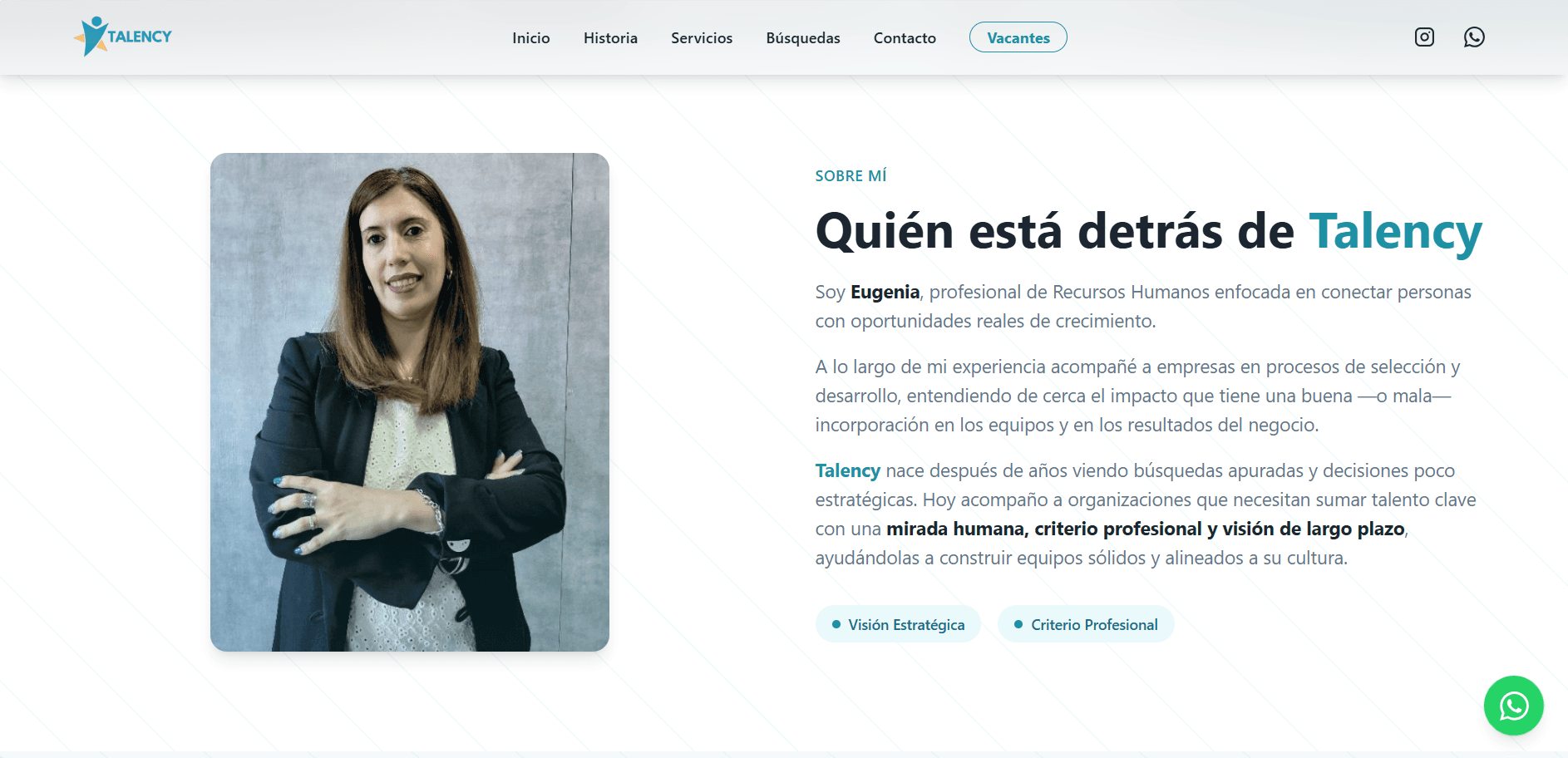 Vacantes publicadas, alimentadas desde el panel.