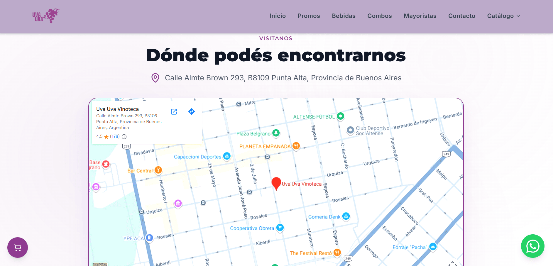 Uva Uva — E-commerce, Punta Alta