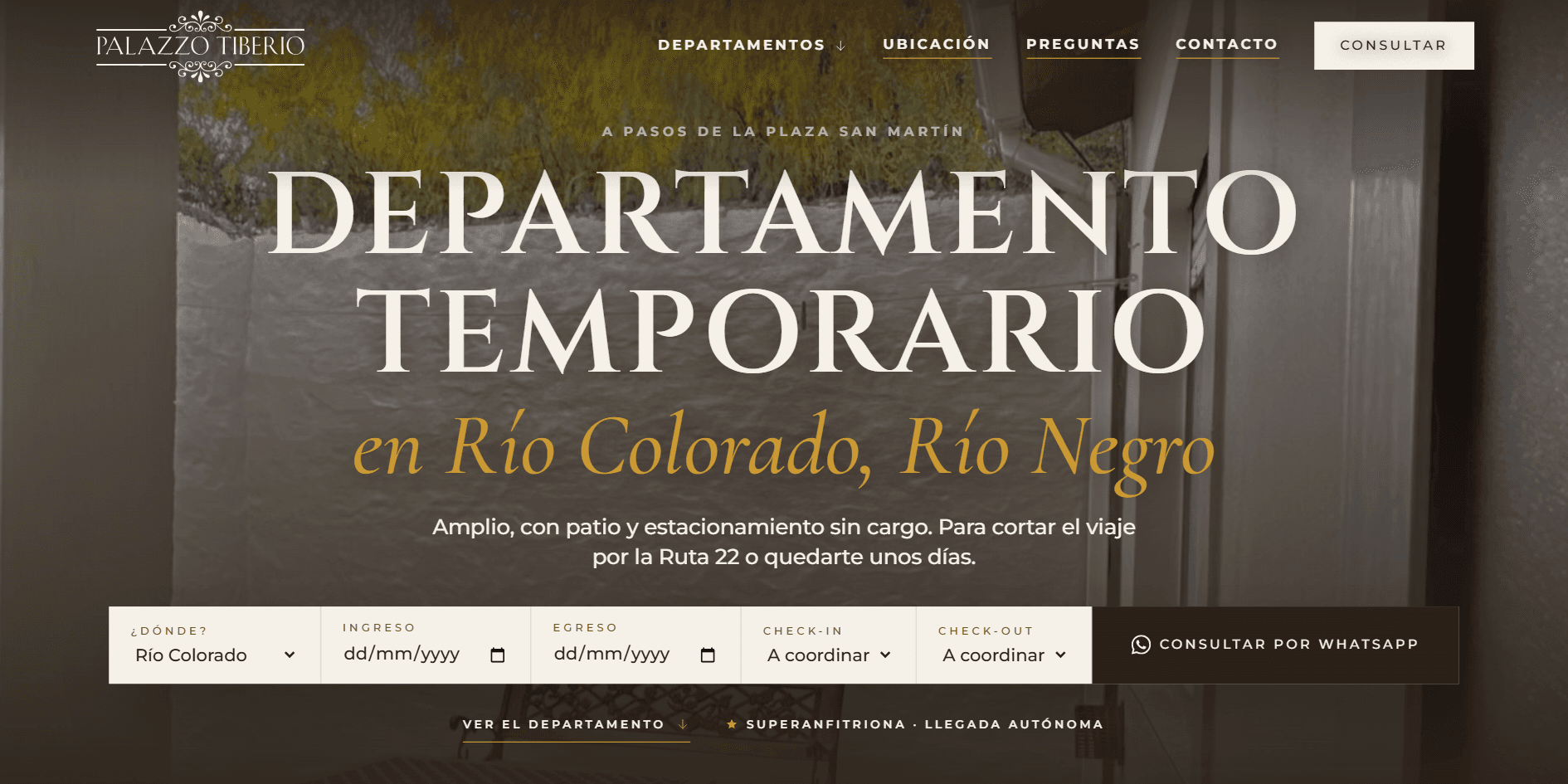 La página de Río Colorado, para la otra ciudad donde también se alquila.